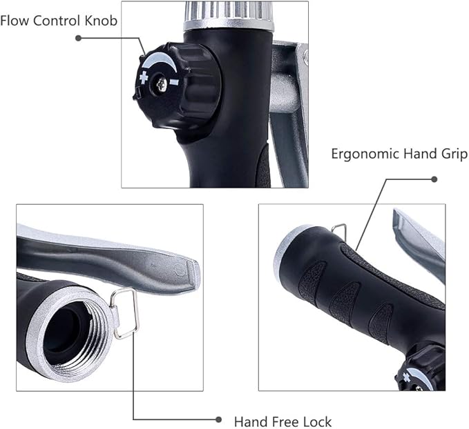 GREEN MOUNT Watering Wand, 24 Inches Sprayer Wand with Superior Stainless Head, Perfect for Hanging Baskets, Plants, Flowers, Shrubs, Garden and Lawn, Blue