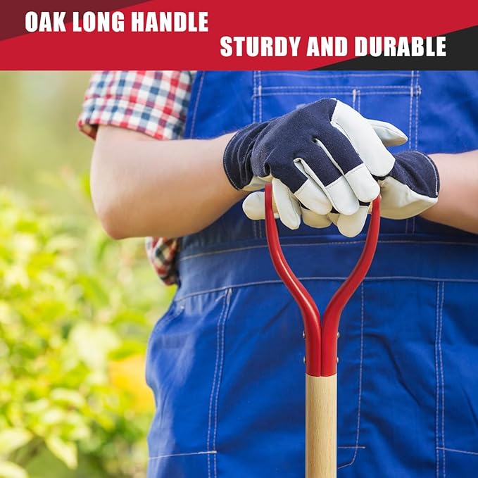 Garden Spade Trenching Shovel for Planting and Landscaping, 43 Inches