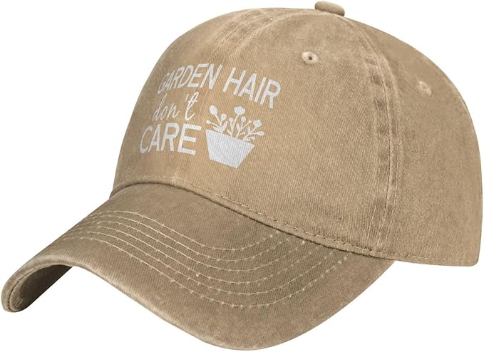 Women‘s Garden Hair Don’t Care Baseball Cap - Trucker Hat for Women - Stylish Cute Sun Hat