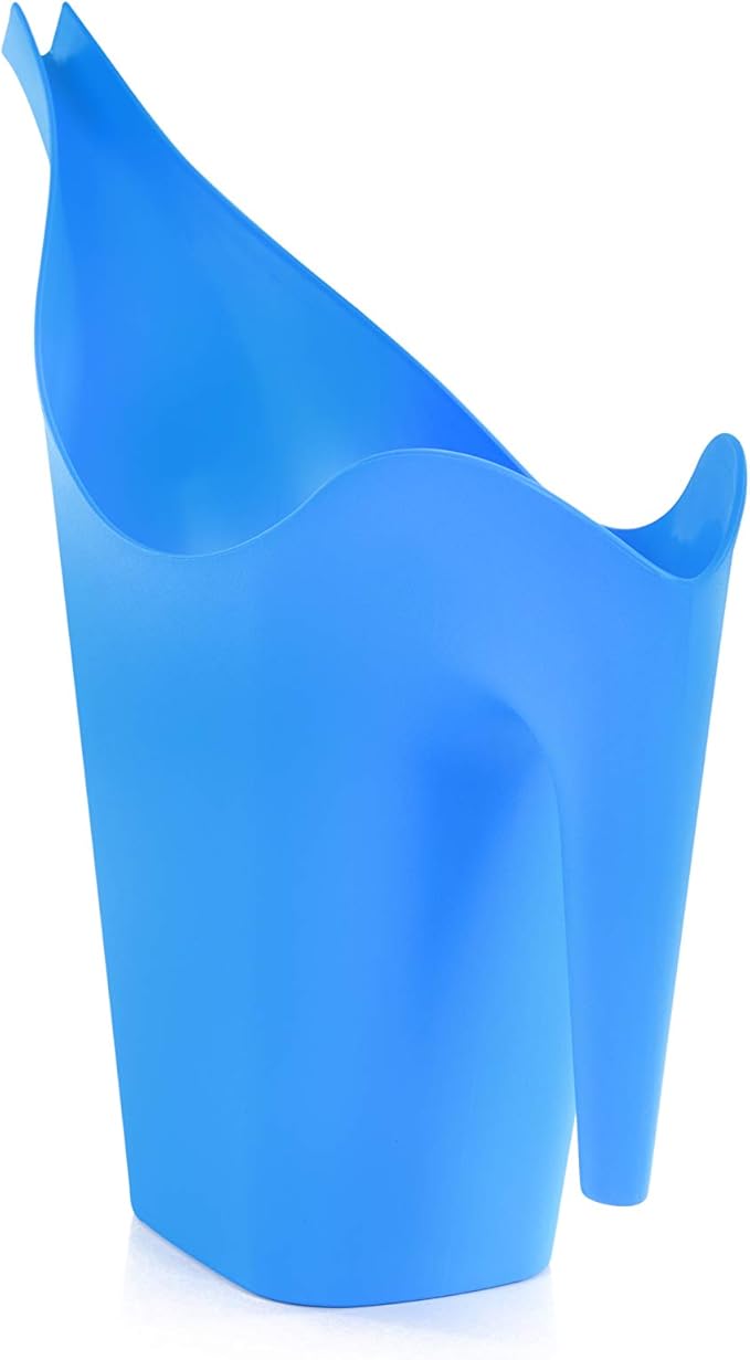 Mintra 1/2 Gallon Plant Watering Can, Indoor Outdoor Water Can for Plants, Long Spout Plastic Water Pitcher for Watering Flower Succulent, Durable and Lightweight, 2L/68 oz, 1 Pack, Light Blue