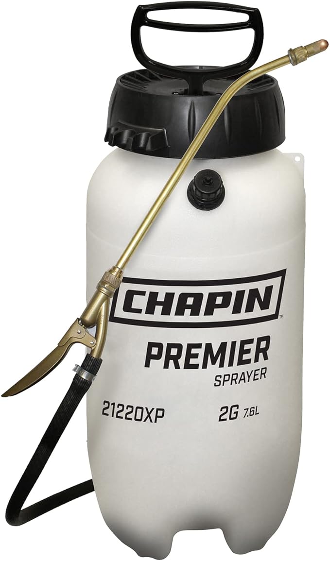 Chapin 21220XP 2-Gallon Pro XP Poly Sprayer for Fertilizer, Herbicides and Pesticides, Translucent White