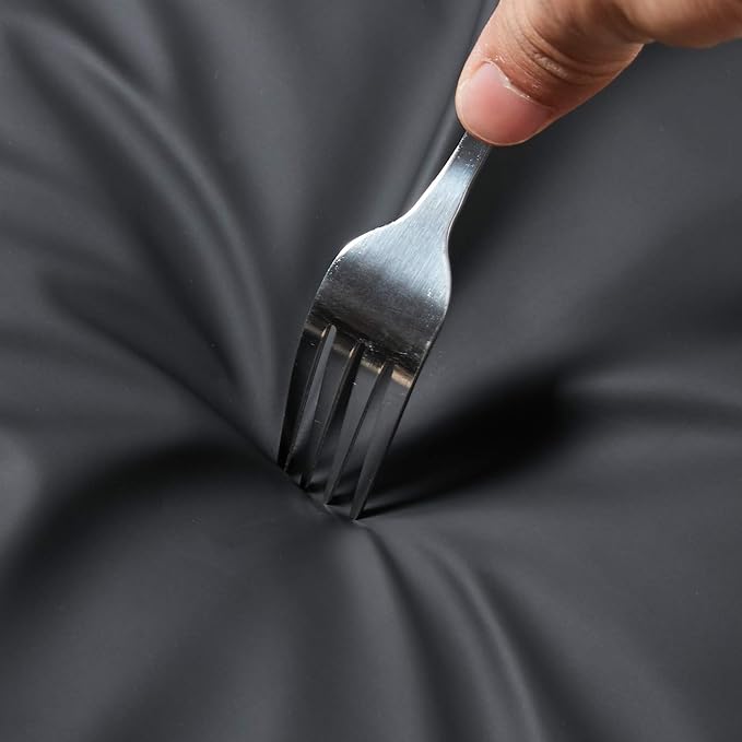 VWELL Vinyl Rubber Waterproof Apron, 41.5''Chemical Resistant Apron for Dishwashing, Lab Work, Butcher, Gardening, Dog Grooming PVC No Pocket