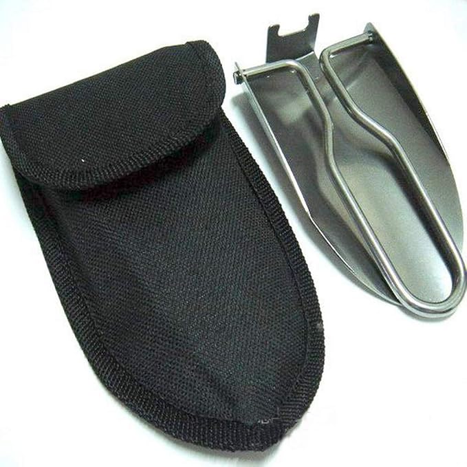 Toasis Garden Trowel Mini Outdoor Foldable Hand Shovel (Black & Olive-2pcs)