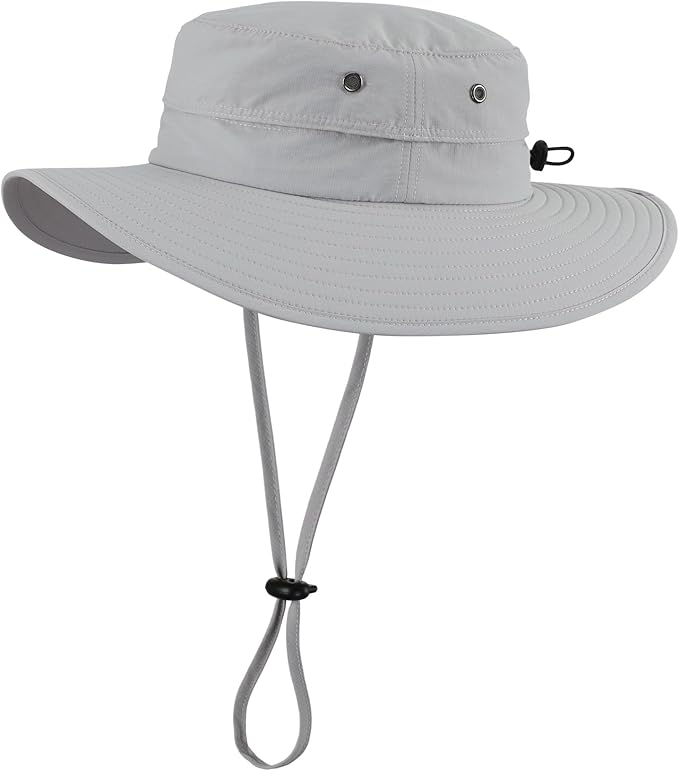 Home Prefer UPF50+ Mens Sun Hat Wide Brim Fishing Hat Sun Protection Beach Gardening Bucket Hat for Men Women