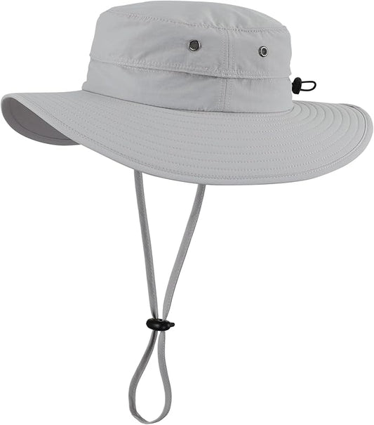 Home Prefer UPF50+ Mens Sun Hat Wide Brim Fishing Hat Sun Protection Beach Gardening Bucket Hat for Men Women