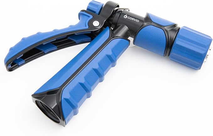Rear Trigger Adjustable Spray Hose Nozzle – Durable Plastic Construction with Adjustable Stream Control – Ideal for Car Washing, Lawn & Garden, and Outdoor Cleaning Tasks