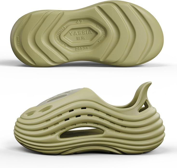 Unisex Breathable Wave Clogs - Lightweight Garden Shoes with Ventilation Holes, Non-Slip Indoor Outdoor Clogs for Men and Women