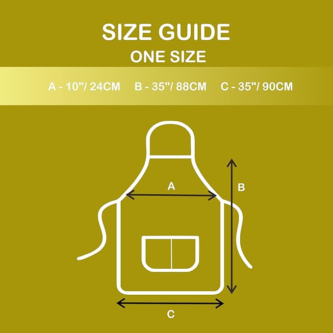 MagicLinen 100% Linen Apron - Cooking, Gardening, Grilling, Painting Apron with Pockets - Perfect for Women and Men