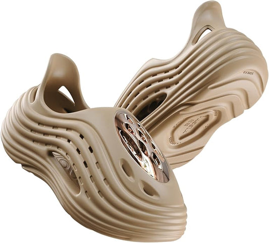 Unisex Breathable Wave Clogs - Lightweight Garden Shoes with Ventilation Holes, Non-Slip Indoor Outdoor Clogs for Men and Women