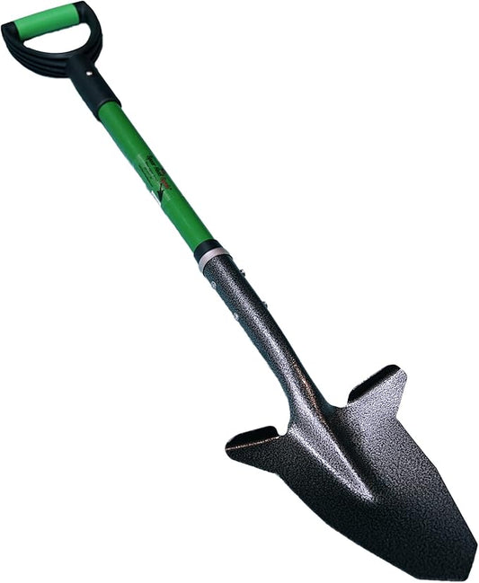 Spear Head Spade SHFD3 40" Lime Garden Spade Shovel - Gardening Shovel with a 9" x 11" Beveled Blade, Steel-Reinforced Fiberglass Long Handle & Cushioned D-Grip - Digging Spade for Planting