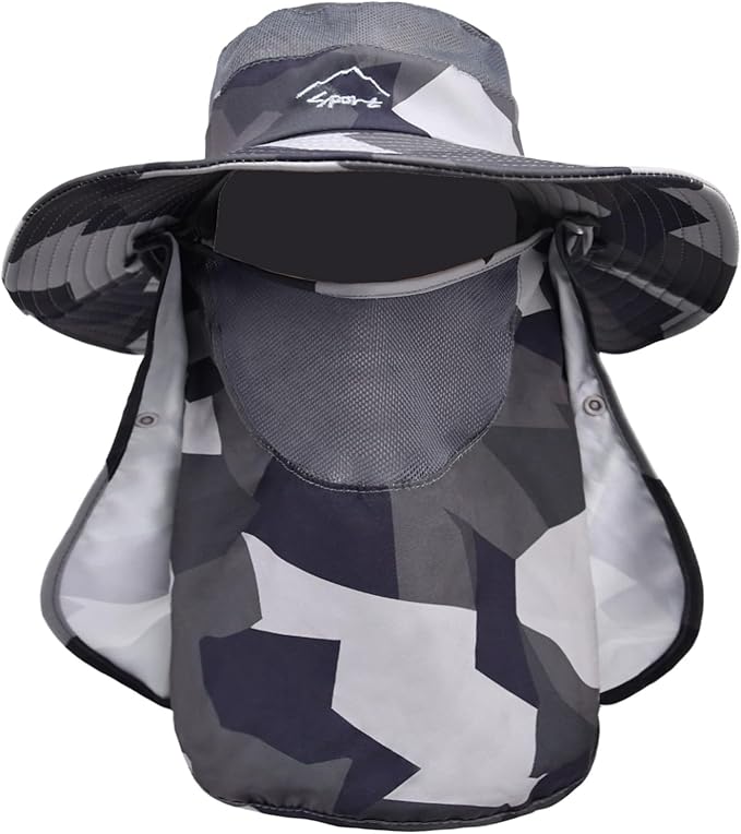 Sun Hats for Men Women Fishing Hat UPF 50+ Breathable Wide Brim Summer UV Protection Hat