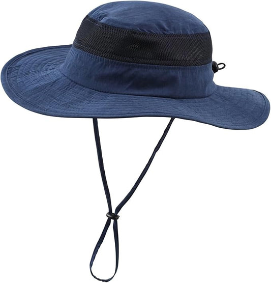 Connectyle Kids Wide Brim Sun Hat for Toddler Boys Girls Breathable Bucket Hat for Fishing Hiking UPF 50+ Protection Sun Hat