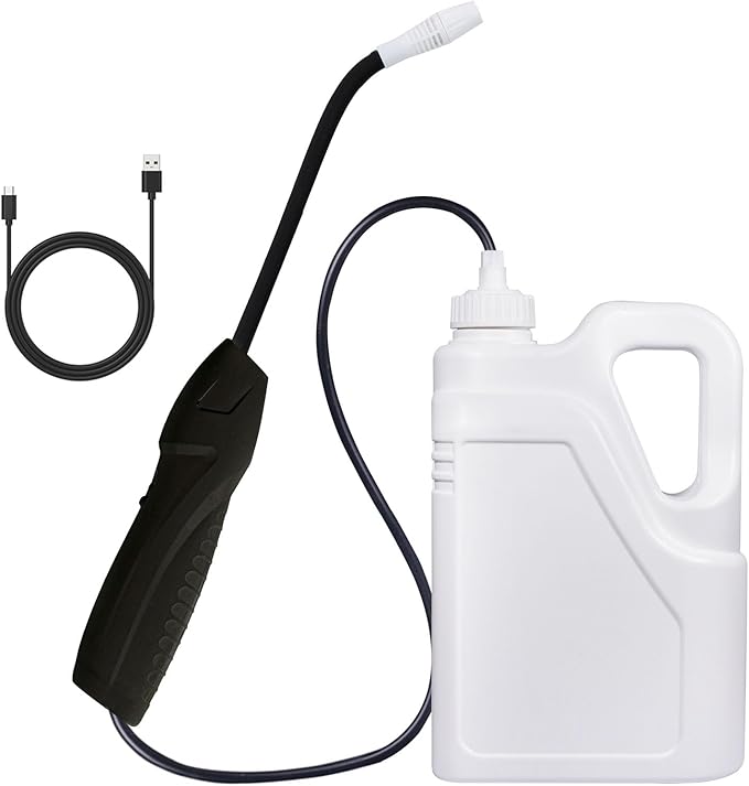 Battery Powered Sprayer 0.5 Gallon/2L Garden Sprayer with Upgraded USB Rechargeable Automatic Plant Mister Electric Sprayer in Lawn and Garden, white, ZSYATN-S-23
