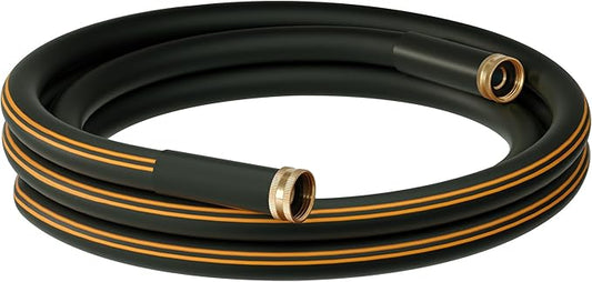 Atlantic Female to Female Heavy Duty Garden Hose 8 ft x 5/8 Inch Black, Short Connection Leader Hose (8 Feet)