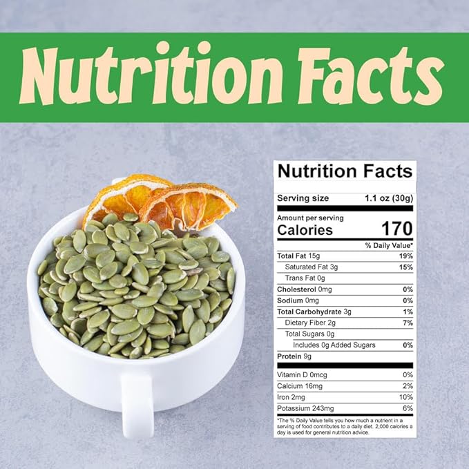 Sincerely Nuts Shelled Pepitas Pumpkin Seeds Salted (3 lb bag) | Delicious Nutrient Dense Low Carb Snack | High in Magnesium & Manganese Minerals |Gluten Free | Kosher |Great for Cooking