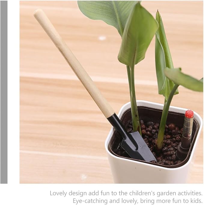 Sosoport 10 Sets Mini Tool Shovel Indoor Plant Gardening Tools Wooden Handle Weeding Trowel Digging Trowel for Flower Soil Planting Succulent