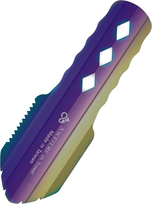 NACETURE Ultralight Backpacking Trowel Aluminum Shovel Small Potty Multitool with Longer Handle Design Essential for Hiking, Camping and Survival Bags(Black 1 Pack)