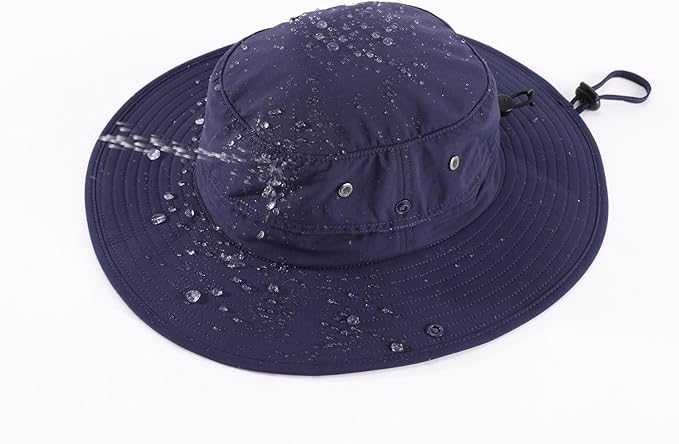 Home Prefer UPF50+ Mens Sun Hat Wide Brim Fishing Hat Sun Protection Beach Gardening Bucket Hat for Men Women