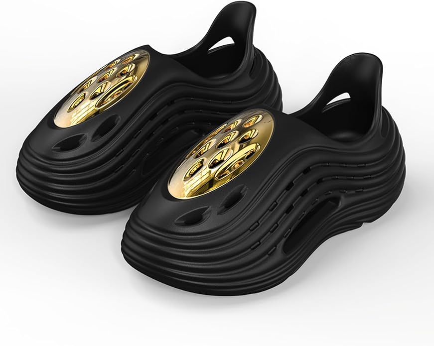Unisex Breathable Wave Clogs - Lightweight Garden Shoes with Ventilation Holes, Non-Slip Indoor Outdoor Clogs for Men and Women