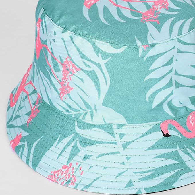 Malaxlx Bucket Hat Beach Sun Hat Fishing Hat for Women Men, Outdoor Travel Reversible Double Side Wear Fisherman Hat
