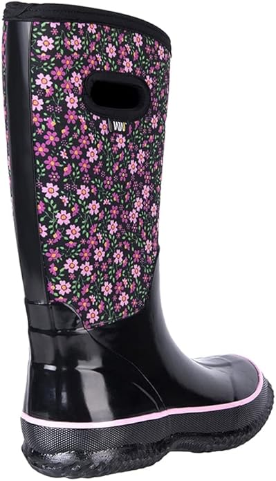 WTW Mid Calf Rain Boots for Women - Waterproof Insulated Neoprene Mud Boots Outdoor Hunting Garden Boots