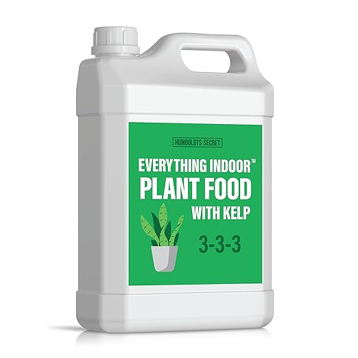 Humboldts Secret Everything Indoor Plant Food with Kelp | Liquid Concentrate Indoor Plant Fertilizer 3-3-3 All Purpose Plant Food for House Plants (32 Ounce)…