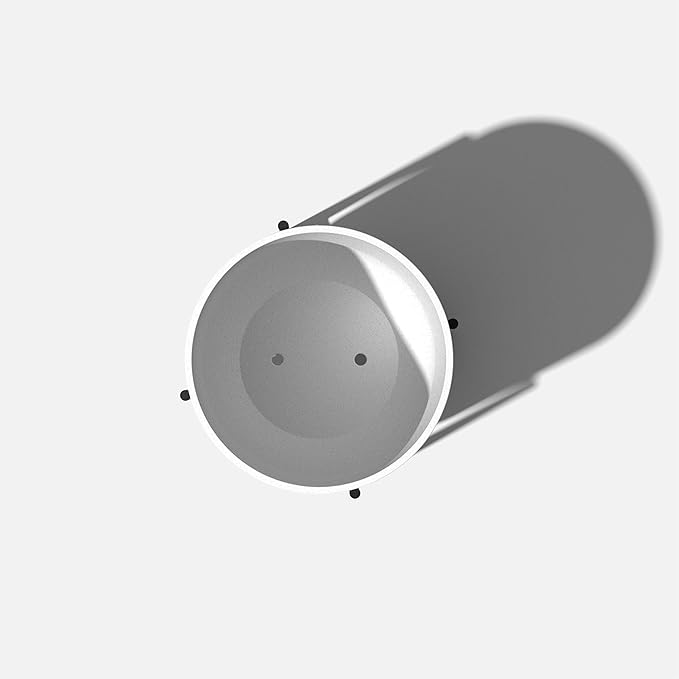 Veradek Mason Series Raised Lima Planter - Round Planter for Patio/Balcony | Plastic-Stone Composite w/Metal Plant Stand | Modern Décor for Plants