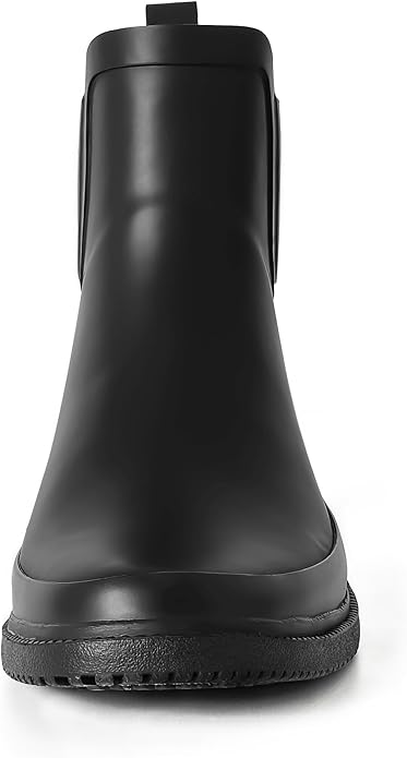 Women's Short Rain Boots Rubber Waterproof Comfortable Rainbooots Ankle Chelsea Boots Women Mud Garden Shoes for Outdoor Gardening,Farming