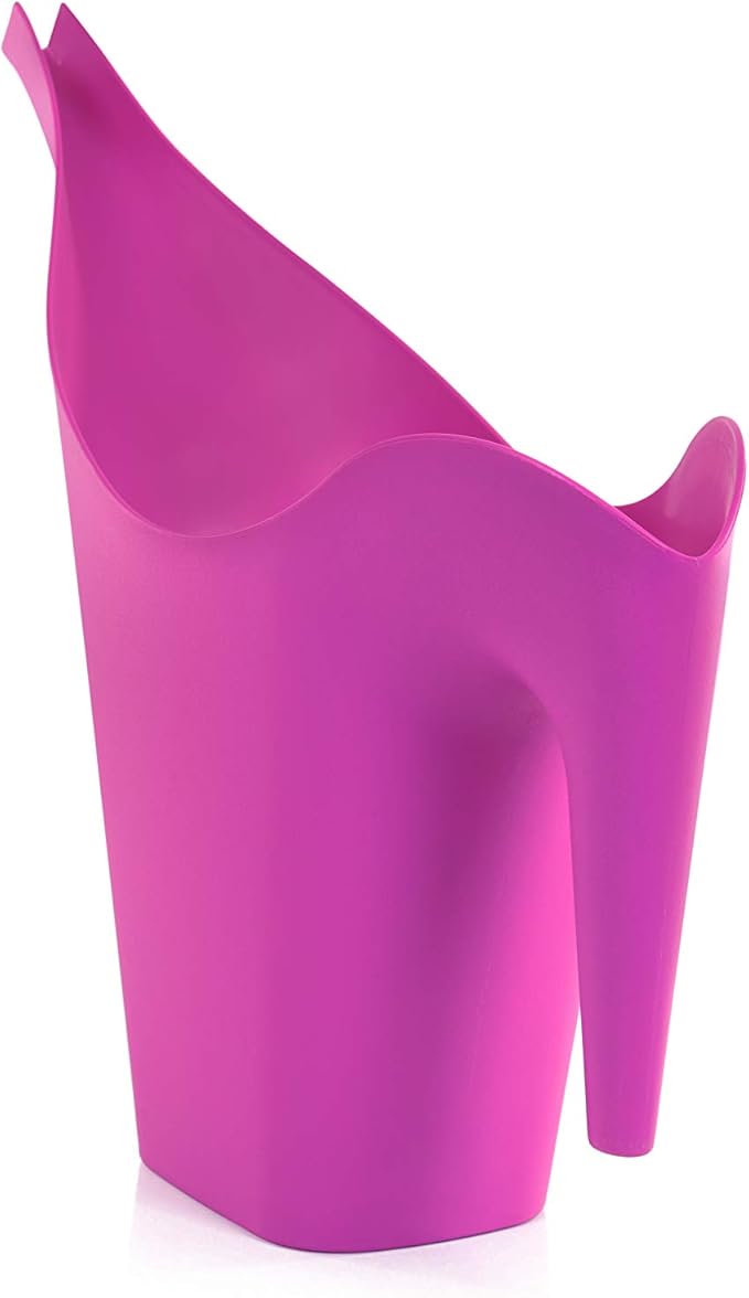 Mintra 1/2 Gallon Plant Watering Can, Indoor Outdoor Water Can for Plants, Long Spout Plastic Water Pitcher for Watering Flower Succulent, Durable and Lightweight, 2L/68 oz, 1 Pack, Fuchsia