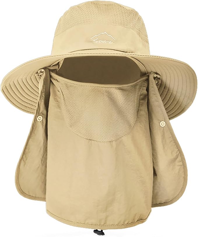 Sun Hats for Men Women Fishing Hat UPF 50+ Breathable Wide Brim Summer UV Protection Hat