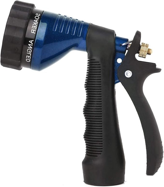 GREEN MOUNT Water Hose Nozzle Spray Nozzle, Metal Garden Hose Nozzle with Adjustable Spray Patterns