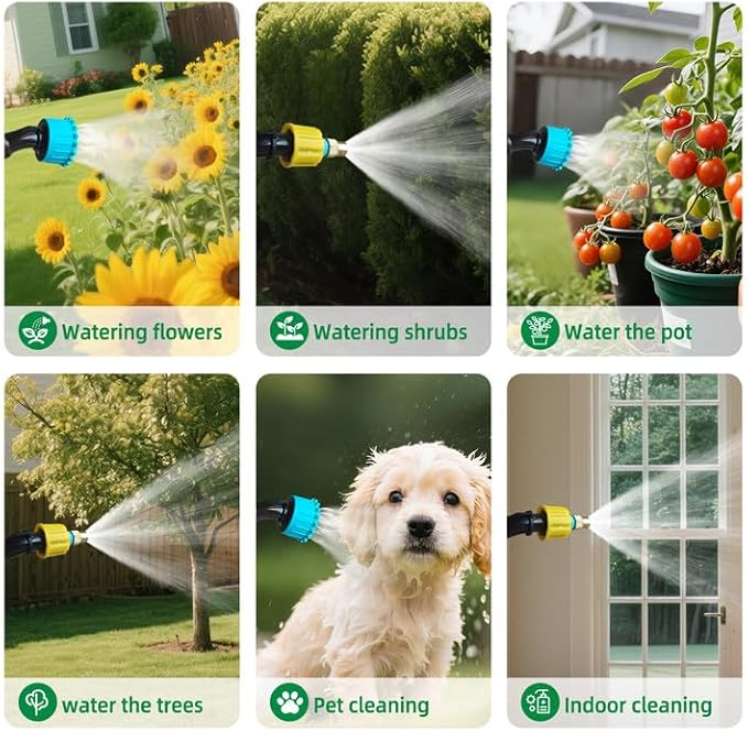 Battery Powered Sprayer 2.1 Gallon,2025 New Electric Garden Sprayer with USB Rechargeable Handle,3 Mist Nozzles, Retractable Wand, Adjustable Shoulder Strap,Weed Sprayers in Lawn & Garden