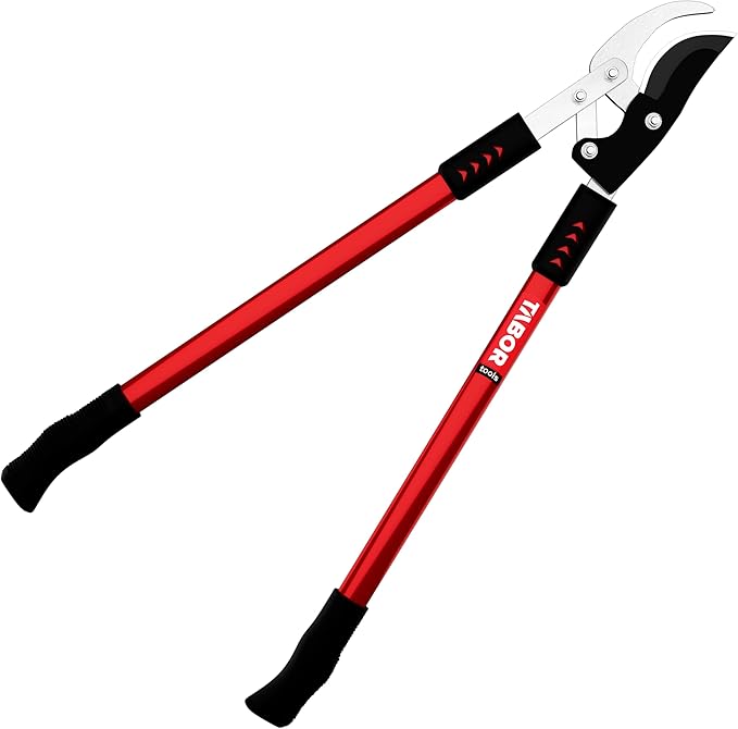 TABOR TOOLS GG11A Bypass Lopper with Compound Action, 30 Inch Tree Trimmer, Branch Cutter with ⌀ 1 3/4 Inch Cutting Capacity, Delivers Clean Cuts with Ease.
