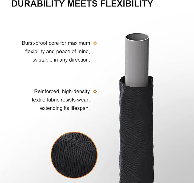 Garden Hose, Lightweight, Ultra Flexible, Durable, Kink-Free Garden Hose, RV, Marine and Camper Hose (50 FT)