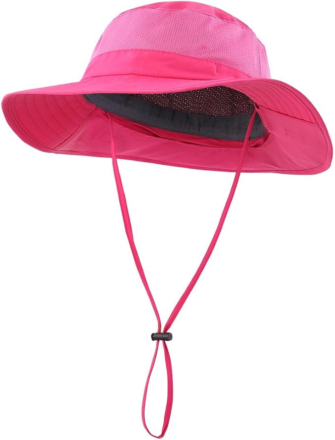 Home Prefer Outdoor UPF50+ Mesh Sun Hat Wide Brim Fishing Hat with Neck Flap Sun Hat for Men Women