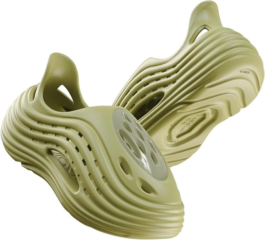 Unisex Breathable Wave Clogs - Lightweight Garden Shoes with Ventilation Holes, Non-Slip Indoor Outdoor Clogs for Men and Women