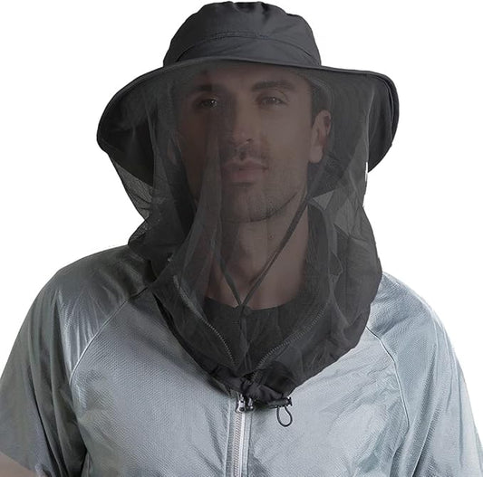 Peicees Head Net Hat for Men Women Adventure Fishing Hat Safari Hat for Hunting Camping Hiking