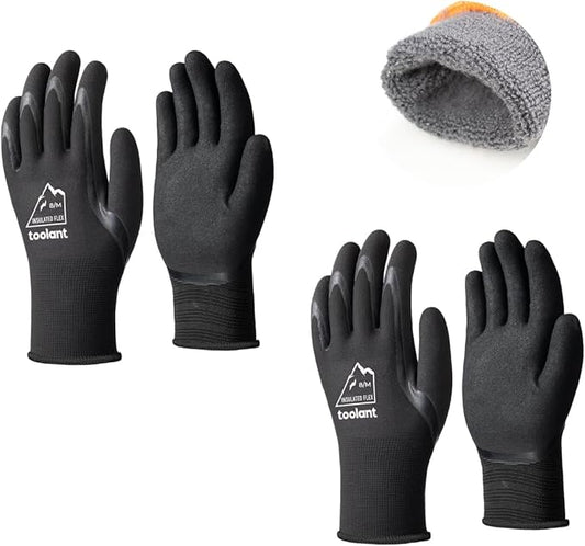 toolant Winter Work Gloves for Men & Women, Freezer Gloves with Super Durable & Grip, Insulated Liner for Cold Weather