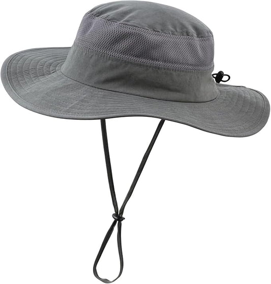Connectyle Kids Wide Brim Sun Hat for Toddler Boys Girls Breathable Bucket Hat for Fishing Hiking UPF 50+ Protection Sun Hat