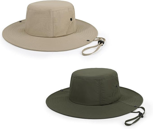 Wide Brim Sun Hats Waterproof Bucket Hat UV Protection Fishing Hat Summer Packable Fisherman Hat for Men and Women