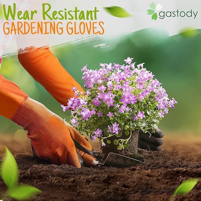 Long Sleeve Gardening Gloves Women and Men - Long Cuff Garden Gloves, Multipurpose Heavy Duty Outdoor and Indoor