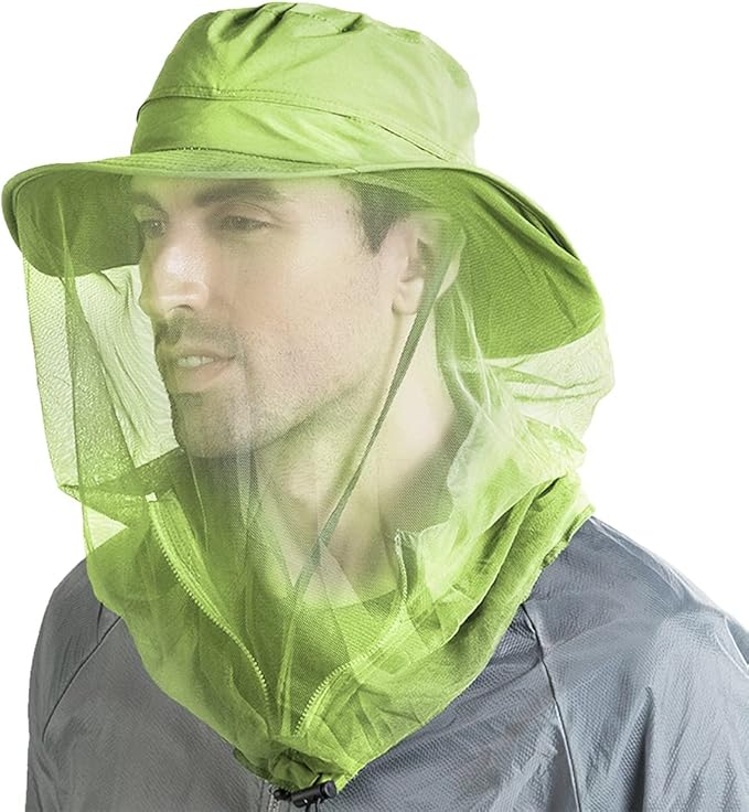 Peicees Head Net Hat for Men Women Adventure Fishing Hat Safari Hat for Hunting Camping Hiking