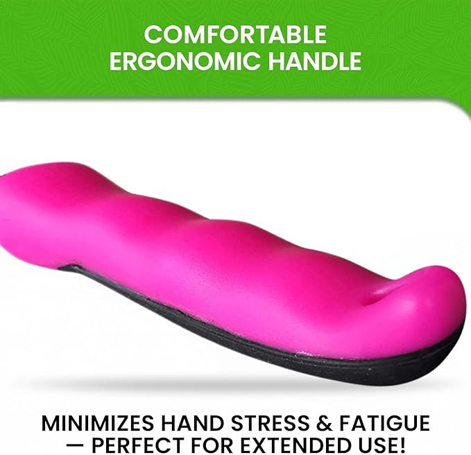 Garden Guru Super Strong Garden Trowel Hand Shovel - Stainless Steel - Rust Resistant - Ergonomic Grip - Perfect Tool for Gardening, Weeding, Transplanting and Digging in Garden Beds (Pink)