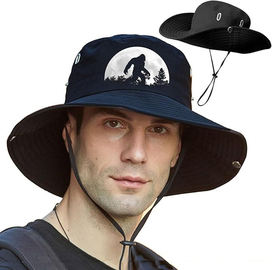 Bucket Hats for Men Sun Hats Bucket Fishing Hat for Men Wide Brim Cowboy Hiking Hat for Mens