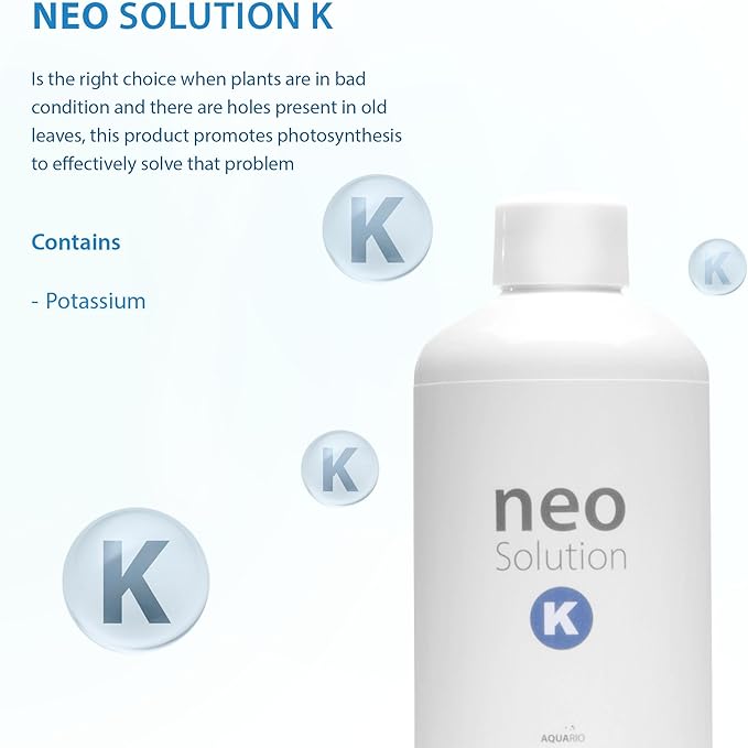 Plant Fertilizer for Aquarium Plants - Potassium-Rich Liquid Fertilizer Promotes Photosynthesis & Healthy Growth for Fish and Aquatic Plants - Neo Solution K, 1000ml