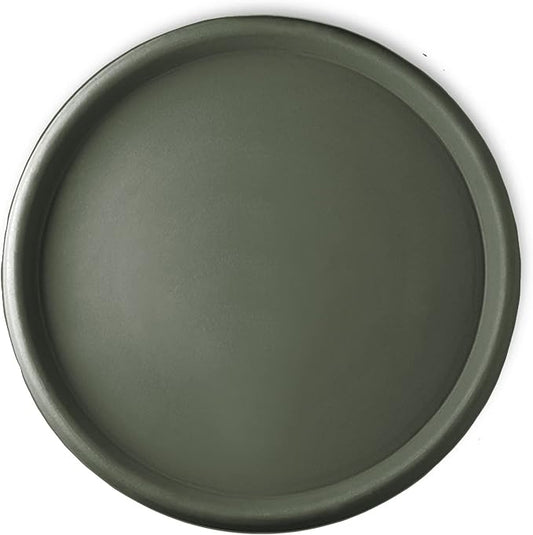 Crescent Garden Universal Round Planter Saucer, Drainage Dish for Pots, Large Plant Dishes Saucer, Outdoor Plant Trays - Olive (23" Inner, 25.5inch Outer Diameter)