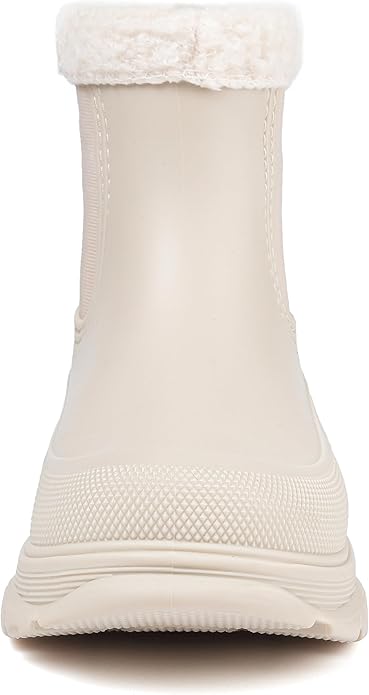 Women's Short Rain Boots Waterproof Slip On Ankle Chelsea Booties