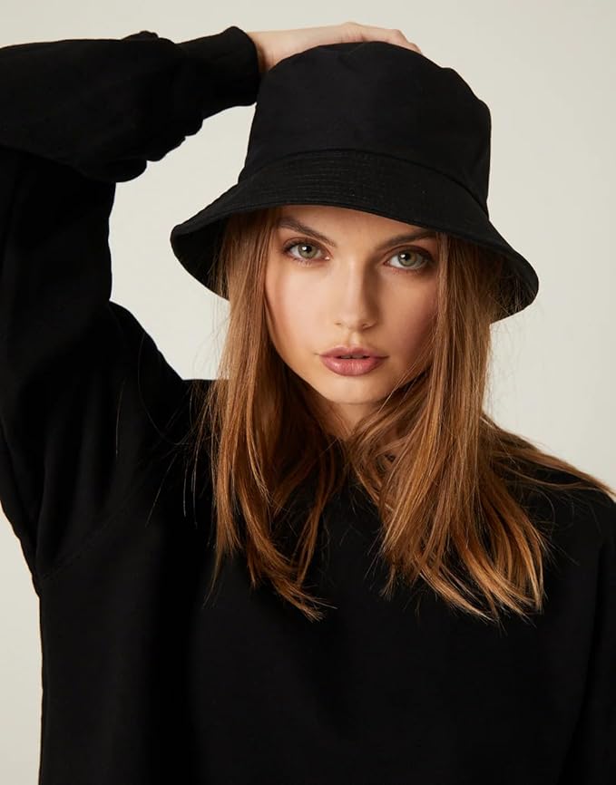 Malaxlx Bucket Hat Beach Sun Hat Fishing Hat for Women Men, Outdoor Travel Reversible Double Side Wear Fisherman Hat