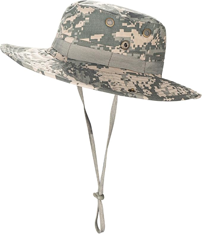 Sun Hats for Men Women Boonie Hat UPF 50+ Bucket Hat Wide Brim UV Protection Fishing Hiking Safari Outdoor Hats