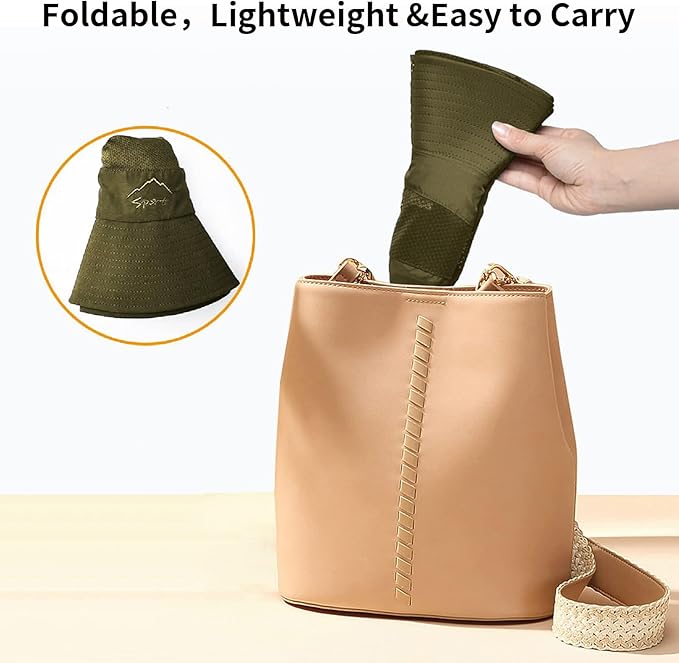 Sun Hats for Men Women Fishing Hat UPF 50+ Breathable Wide Brim Summer UV Protection Hat